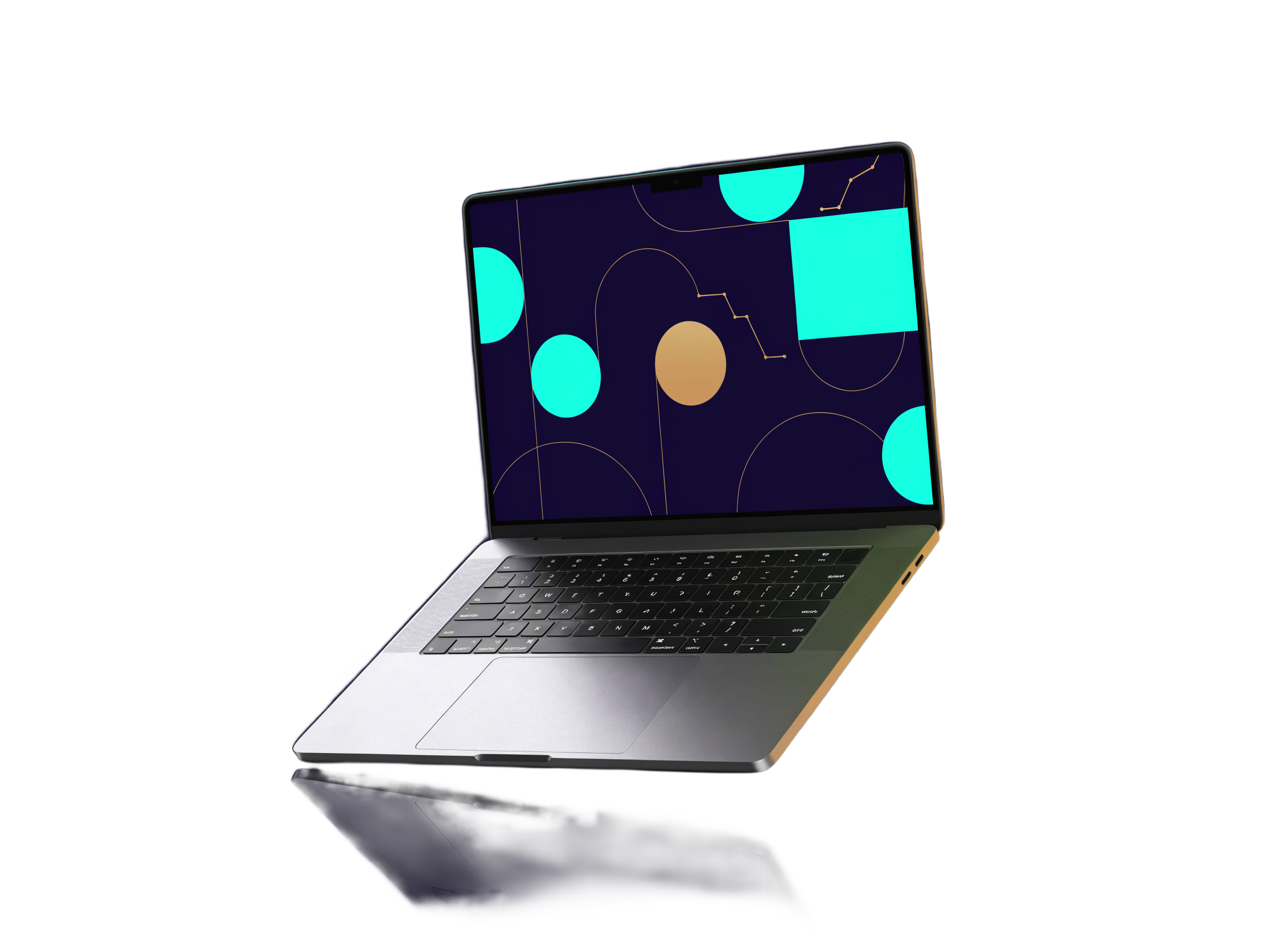 Ordinateur portable présentant un site web conçu par Peacemaker Design
